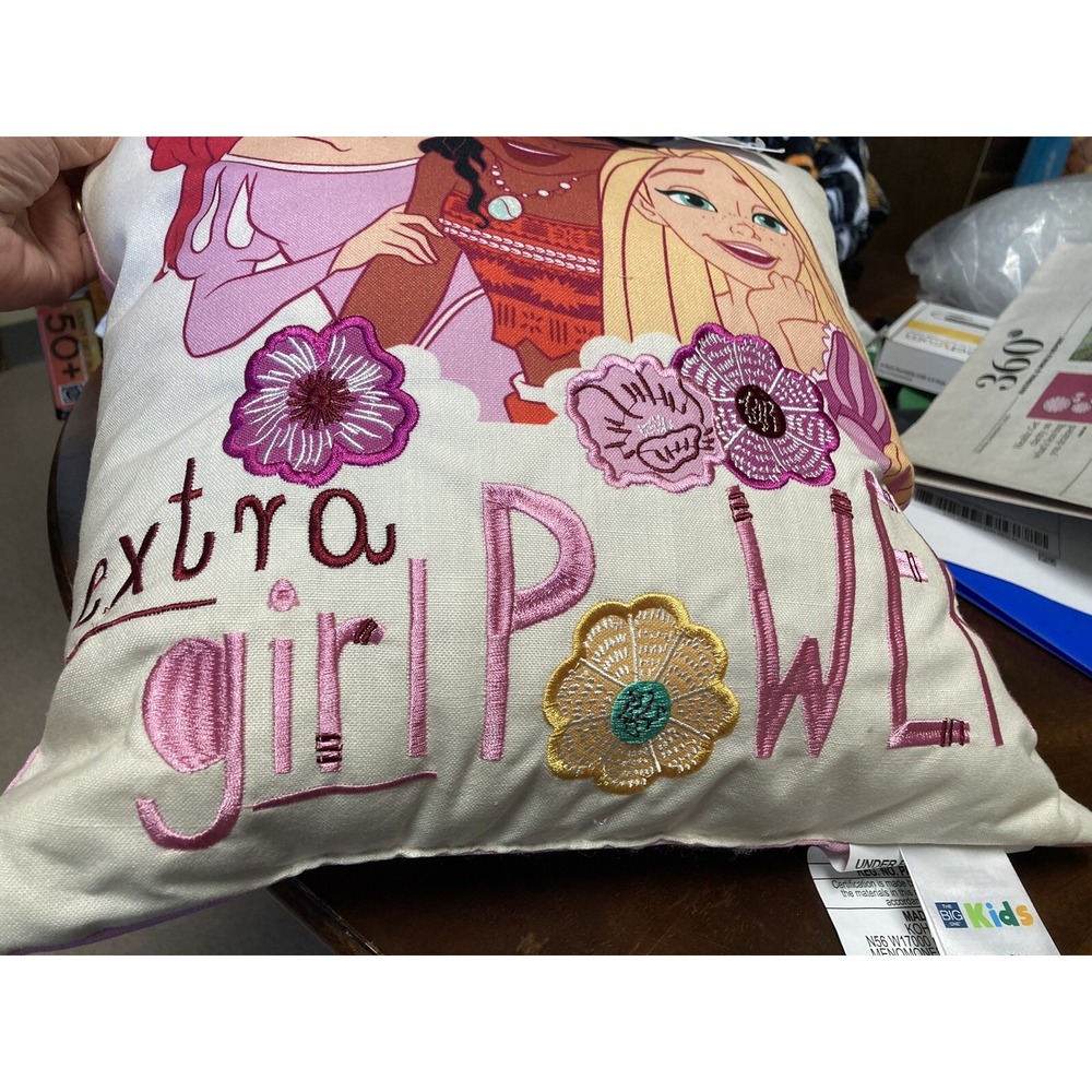 Disney's Ivory Princess Girl Power Pillow by The Big One -New With Tags - Picture 2 of 7